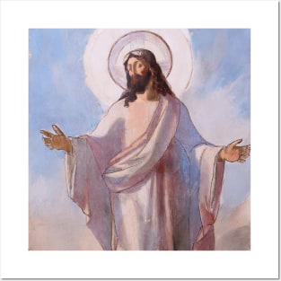 Saint Jesus in watercolors Posters and Art